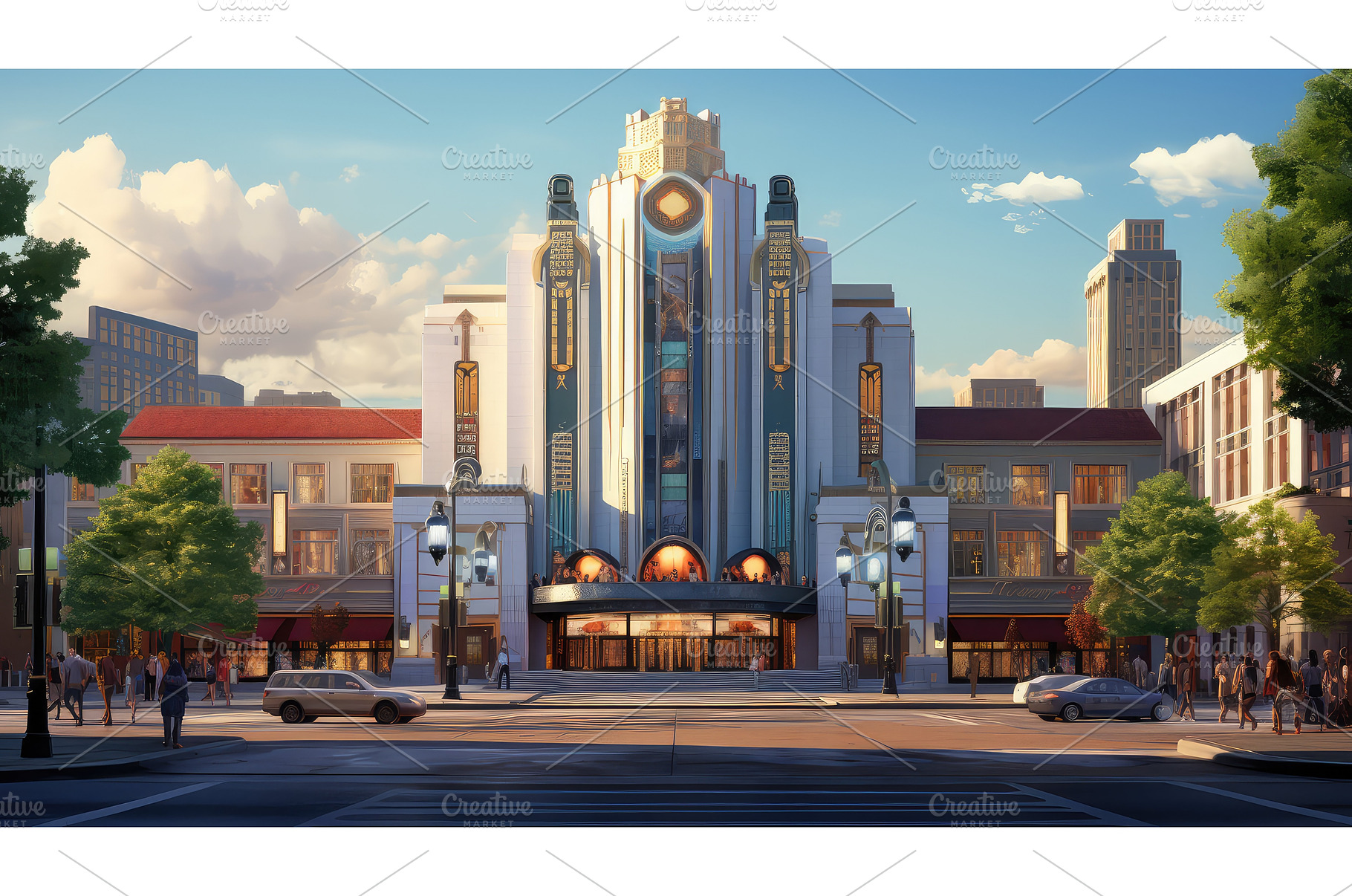 screen movie theater building ai, an Architecture Photo by pikepicture ...