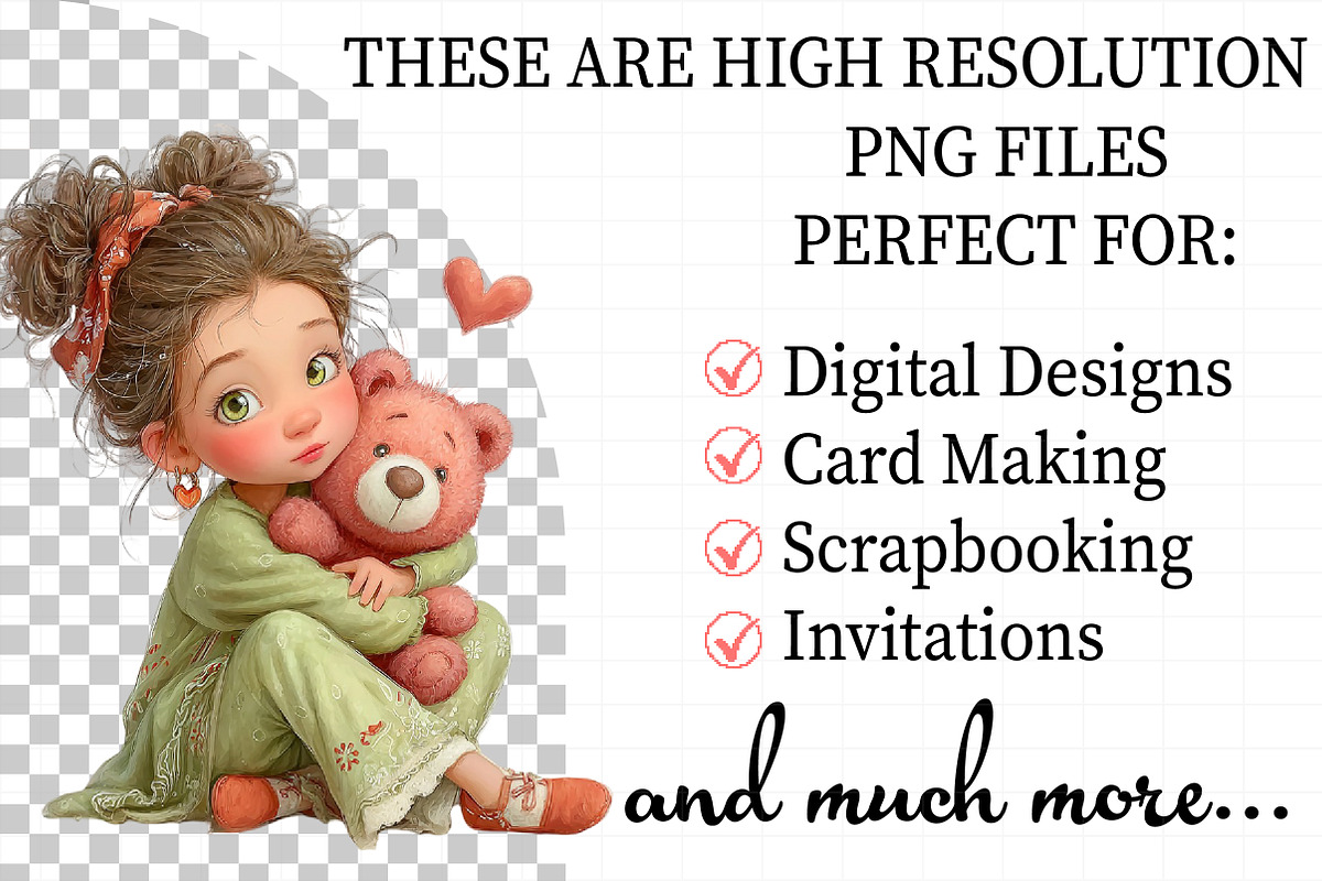Quirky Love Girl Clipart, an Illustration by Daily.Designs (Photo 2 of 5)
