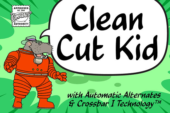 Clean Cut Kid - friendly comic font preview 6