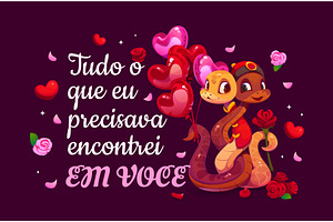 Valentine day Spanish quote, a Seasonal Illustration by Vector Tradition