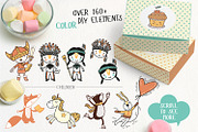 Cute Kids Scandinavian Set, an Animal Illustration by KAZUKA (Thumbnail 4 of 10)