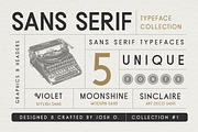 Sans Serif Typeface Collection, a Sans Serif Font by Josh O. (Thumbnail 1 of 8)