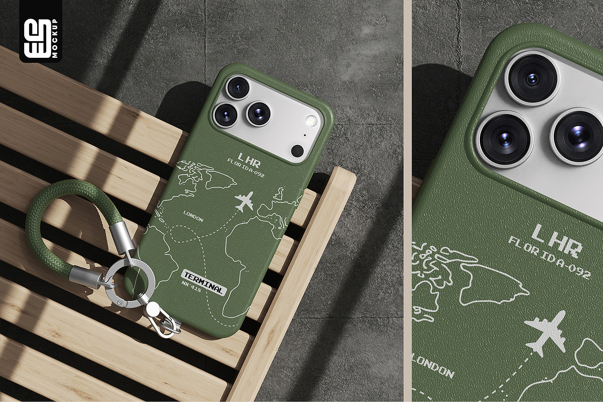 iPhone Case with Wrist Strap Mockup, an iPhone Mockup by SD Mockup (Photo 3 of 5)