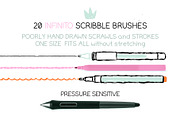 Illustrator Scribble Brushes, a Brush Add-On by Side Project (Thumbnail 2 of 5)