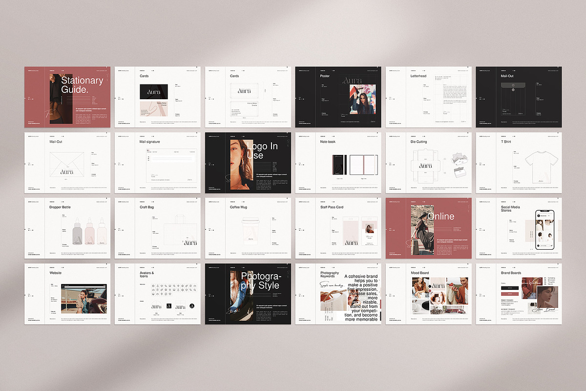 AURA | Brand Guidelines Template, a Branding & Logo Template by ArtisanaAura (Photo 23 of 23)