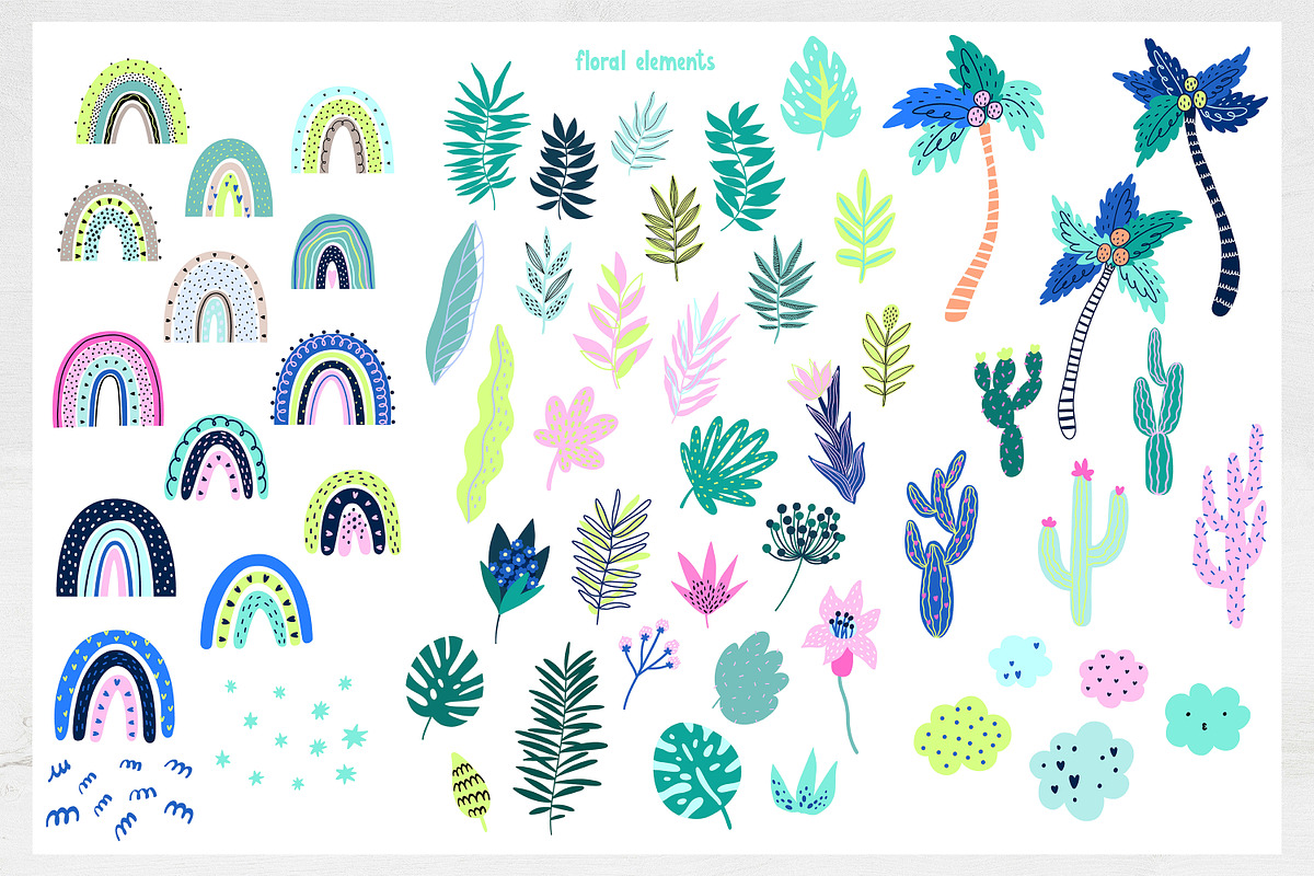 Jungle Cute Baby Animals clipart, an Animal Illustration by OxanaTally (Photo 8 of 10)