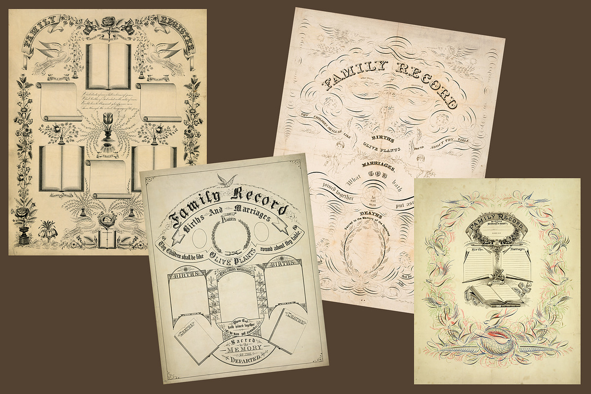 Antique Family Records - Blank, a Texture Graphic by Blue Line Design (Photo 14 of 17)