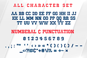 Baseball College is a sport font, a Serif Font by Brown Cupple (Thumbnail 5 of 8)