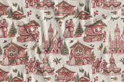 Vintage Holiday Toile Pattern Bundle, a Pattern Graphic by Olya Creative (Thumbnail 25 of 31)