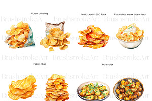 Watercolor Potato Clipart, Food PNG