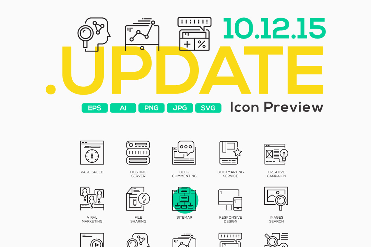 100 Business Concept Icons, an Outline Icon by Illustrato (Photo 1 of 4)