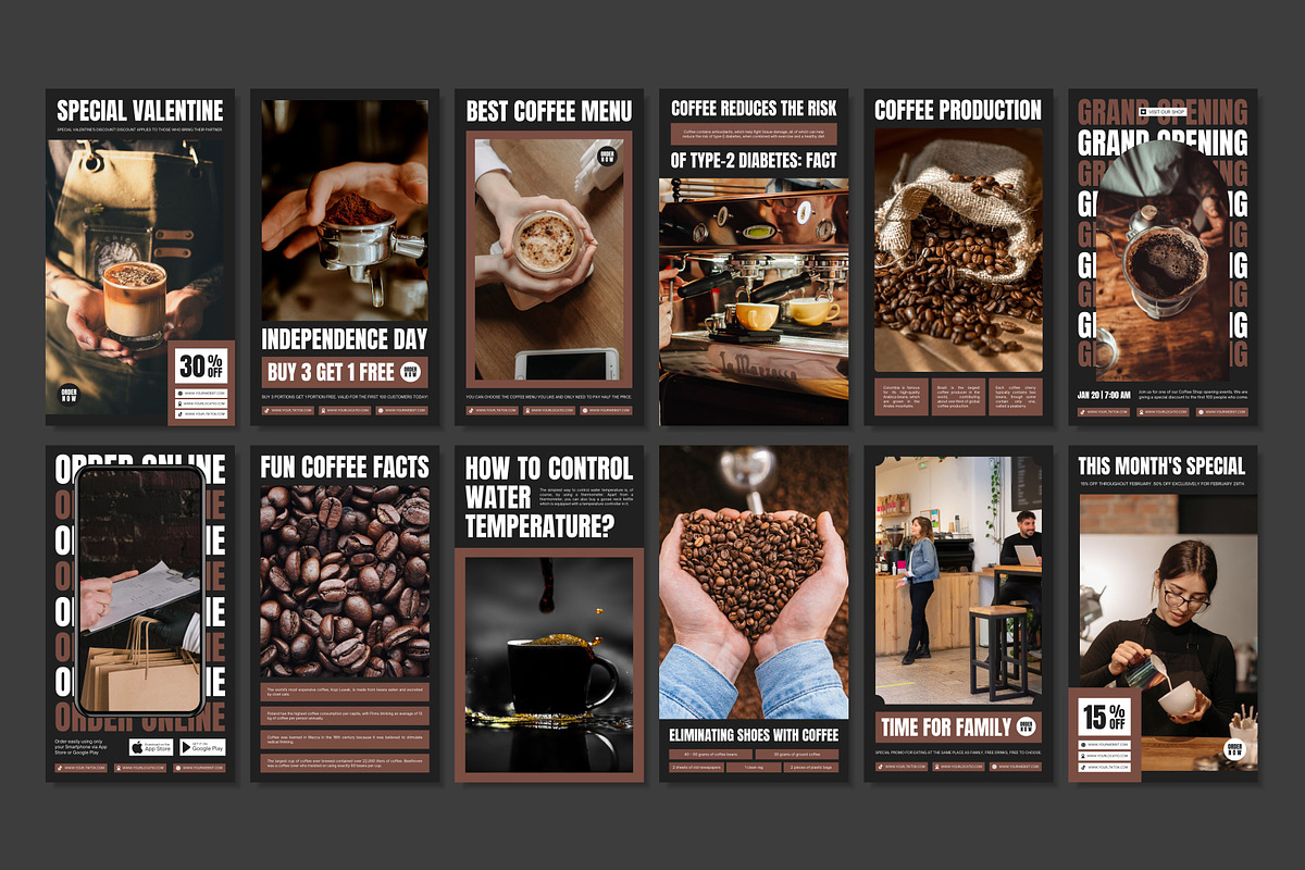 Coffee Black Template, a Social Media Template by Kalubuak (Photo 7 of 10)