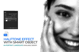 Halftone Photo Effect Photoshop PSD, a Layer Style Add-On by bnrcreativelab