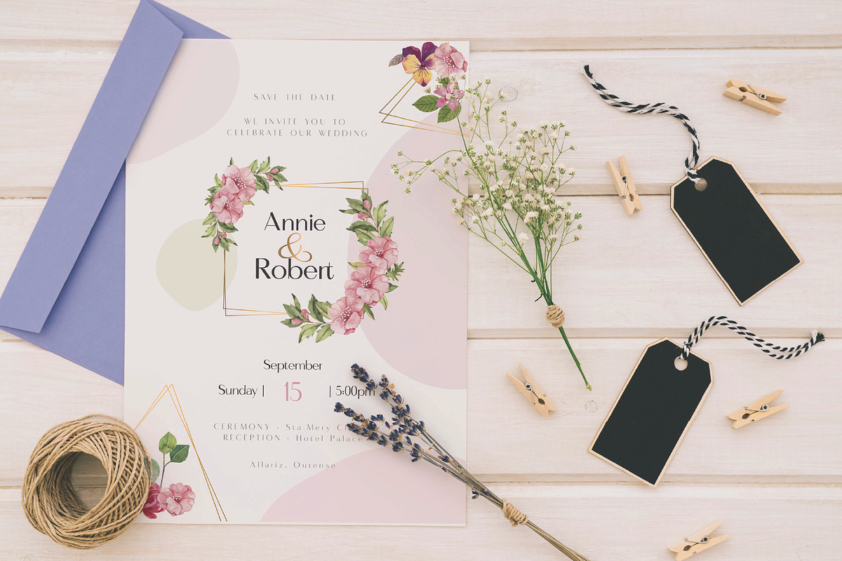 Beautiful wedding invitation card, an Invitation Template by Workhu (Photo 2 of 3)