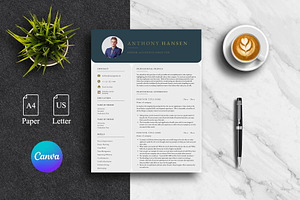 Professional Canva CV Template Pack
