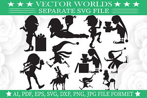 Elf Svg, Gift, Fairy, Christmas Svg