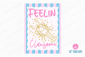 Summer Lobster PNG Hand Drawn Line A, an Illustration by Dream Creation