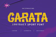 Garata – Dynamic Sport Display Font, a Sans Serif Font by Lettermine (Thumbnail 1 of 10)