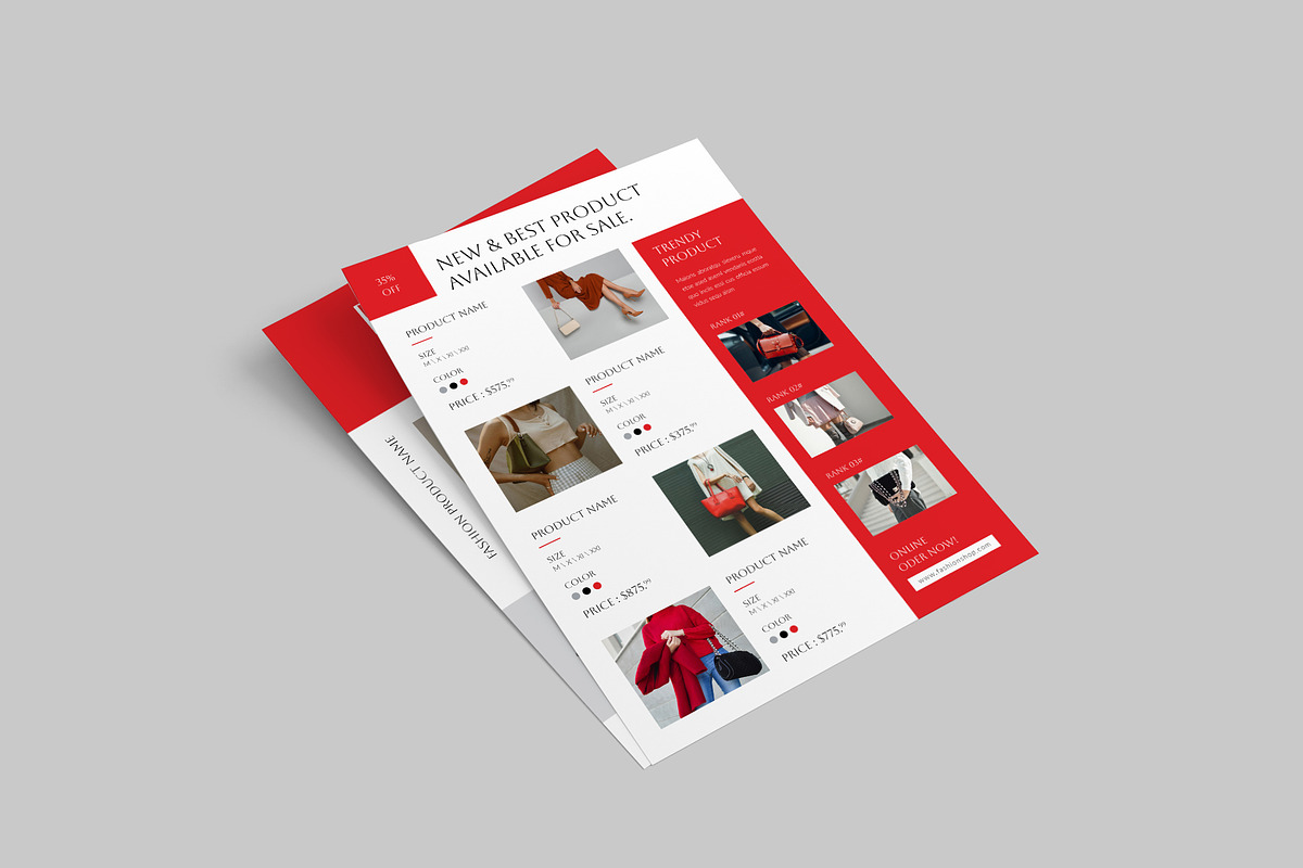Fashion Catalog Flyer Template preview 5