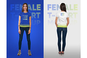 Female T-Shirt Mockups Vol 3 Part 1, a Shirt Mockup by Hi, Mock-Up! (Thumbnail 8 of 10)
