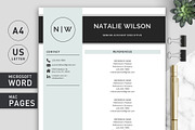 2 Page Resume Template | CV Template, a Resume Template by Klamp Studio (Thumbnail 5 of 8)