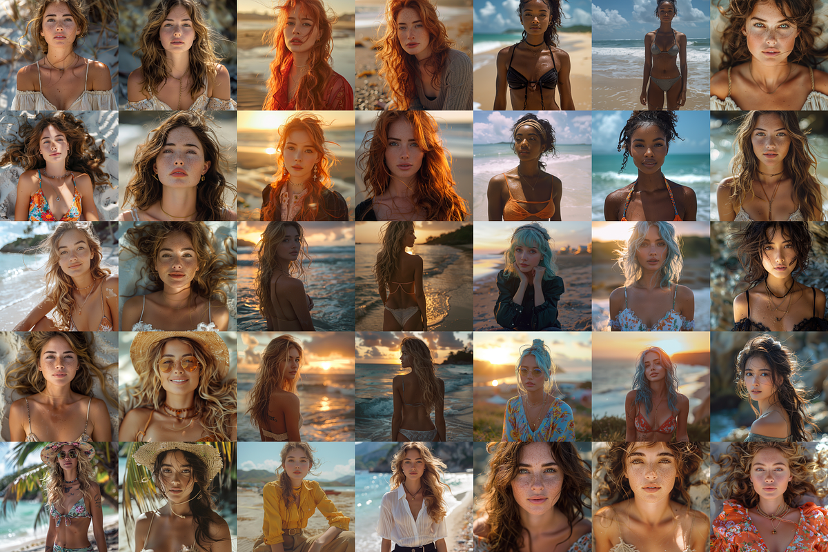 Summer Beach - Midjourney Promptbook, a Beauty & Fashion Photo by Digital Blood (Photo 2 of 14)