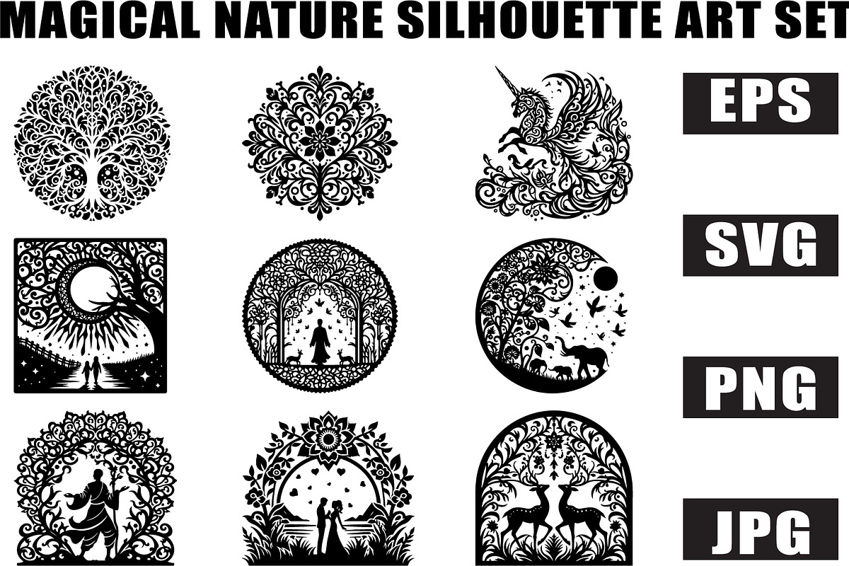 Enchanted Wildlife Vector Bundle, a Graphic by Creativeshirt (Photo 1 of 10)