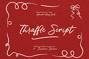 Thraffle Script - Handwriting, a Handwritten Font by Pinakiaa Studios (Thumbnail 1 of 9)