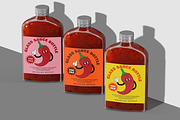 Glass Sauce Bottle Mockup, a Packaging Mockup by Unerispace (Thumbnail 2 of 5)