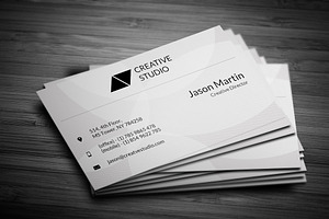 Creative White Business Card