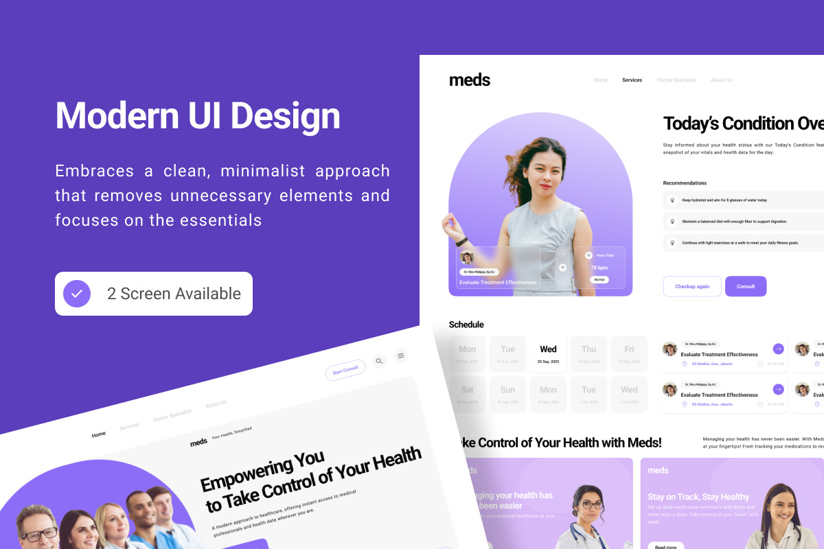 Meds - Healthcare Landing Page, a Landing Page Template by twinstd (Photo 2 of 5)