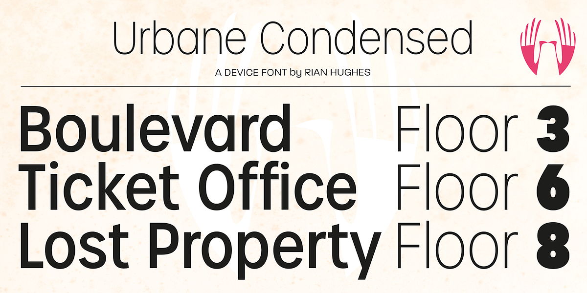 Urbane Condensed, a Sans Serif Font by Device (Photo 3 of 7)