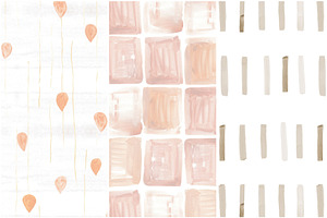 Watercolor Boho Pattern Collection