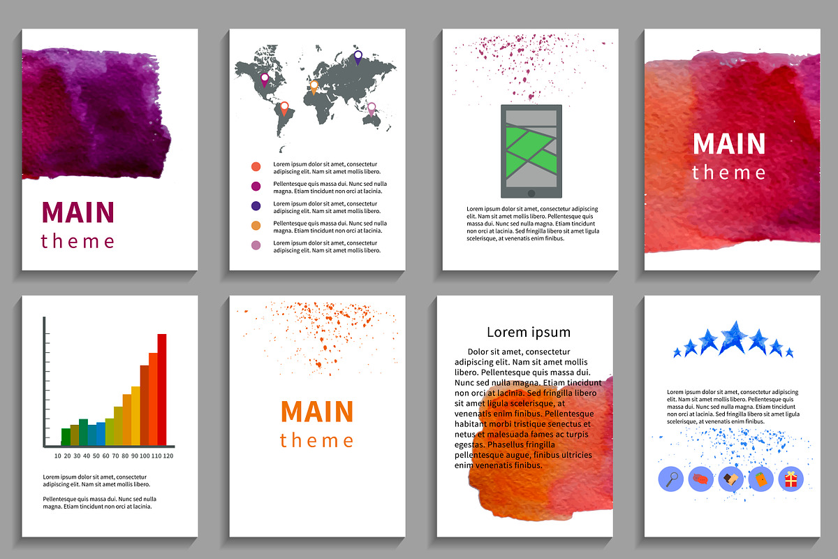 №20 Set of Flyer, a Brochure Template by Rasveta (Photo 2 of 3)