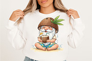 Whimsical Summer Gnome Clipart Bundl, an Illustration by SVGArt (Thumbnail 7 of 9)