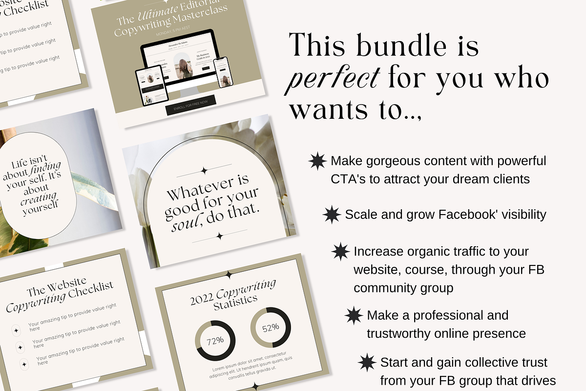 Facebook Post Cover Luxe Canva, a Social Media Template by HerstedHertz (Photo 9 of 10)