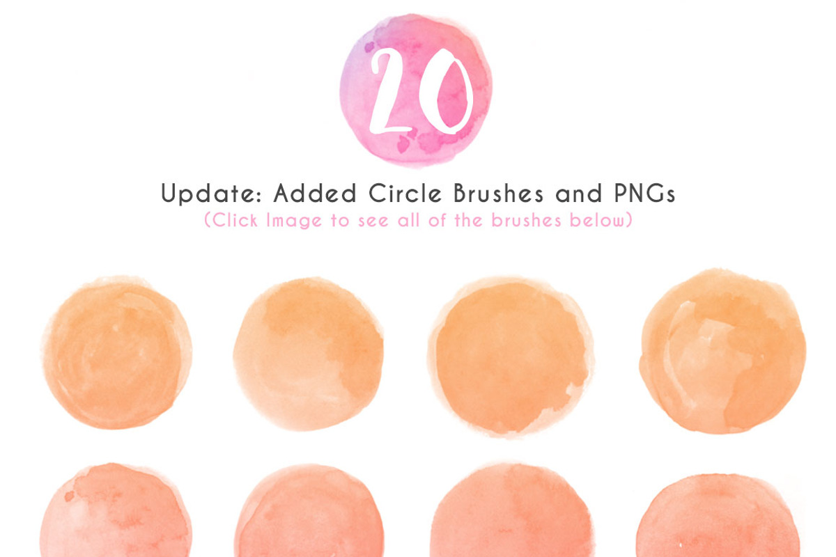 75 Watercolor Photoshop Brushes preview 8