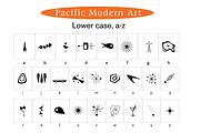 Space-Age Retro Dingbats Font, a Symbol Font by Pacific Modern Art (Thumbnail 3 of 9)