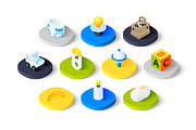Isometric icons - Baby and Childhood, an Icon by sidmaydesign (Thumbnail 3 of 3)