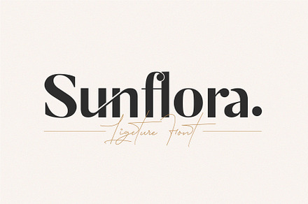 Sunflora - Unique Ligature Font, a Sans Serif Font by Tropical Type