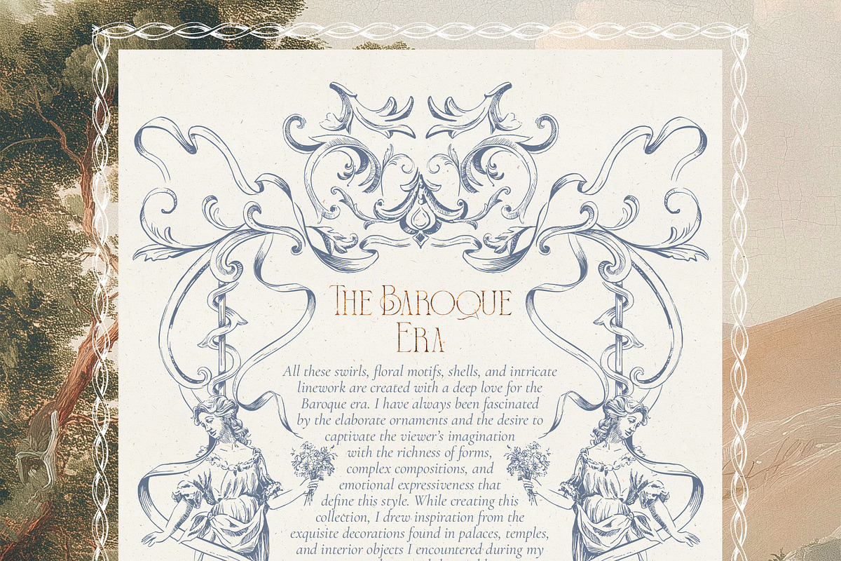 The Baroque Era- Vintage Vector set, a Decorative Illustration by Pamyatka Shop (Photo 2 of 23)