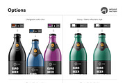 Euro Beer Bottle Mockup, a Household Mockup by Mockup Factory (Thumbnail 3 of 3)