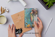 Whimsical Mermaid, Lace Journal Page, a Person Illustration by Digital Art Mahdiseño (Thumbnail 9 of 10)