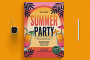 Summer Club Party Flyer Template, a Flyer Template by MightyDesign (Thumbnail 1 of 8)