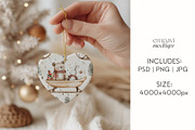 Ceramic Heart Ornament Mockup, a Merchandise Mockup by EmpaviMockups (Thumbnail 4 of 8)