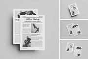 A4 Flyer Mockup, a Print Template by Difa Design (Thumbnail 1 of 5)