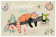 Red panda & Toucan collection, an Animal Illustration by Isbela  (Thumbnail 1 of 5)