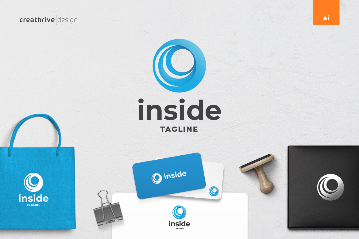Inside Logo, a Branding & Logo Template by Creathrive Design