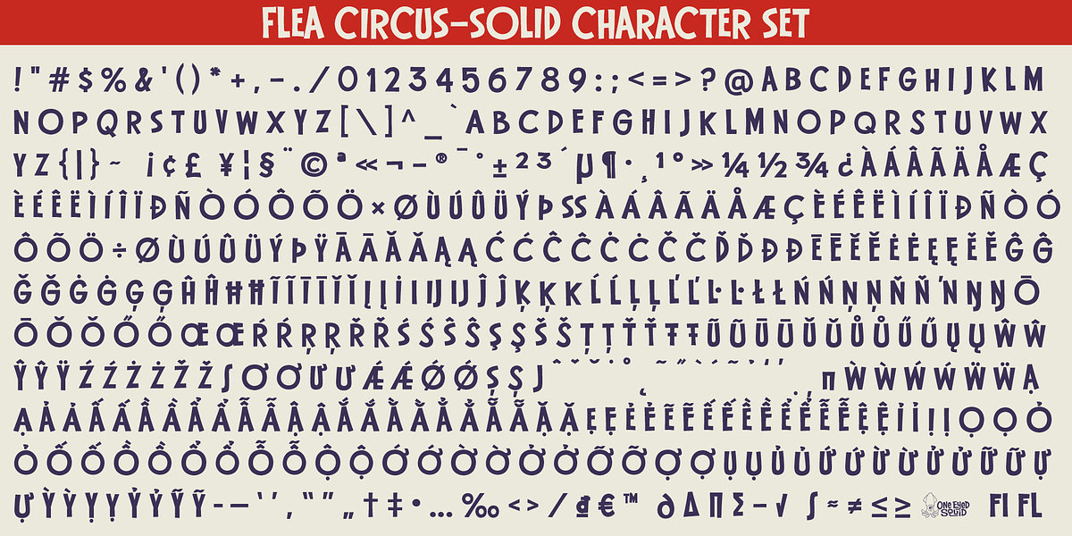 Flea Circus, a Sans Serif Font by One Eyed Squid (Photo 6 of 6)