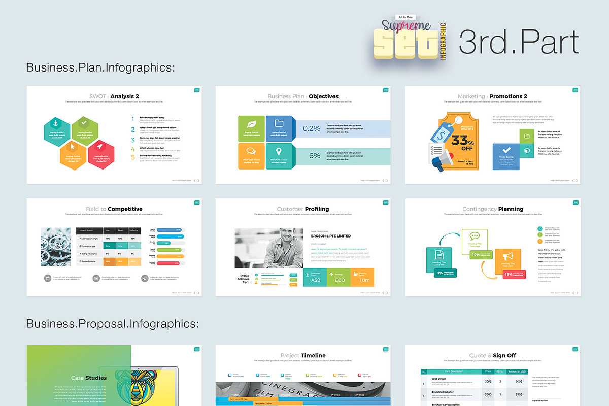 Infographics | Save 95% | Bundle, a Presentation Template by GoldenPixelStudio (Photo 17 of 17)